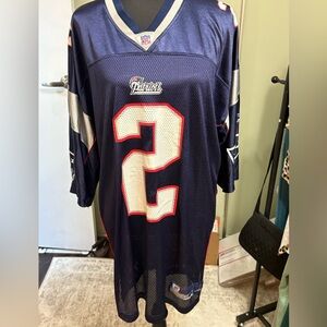 New England Patriots - Doug Flutie Reebok Blue and Gray NFL Jersey